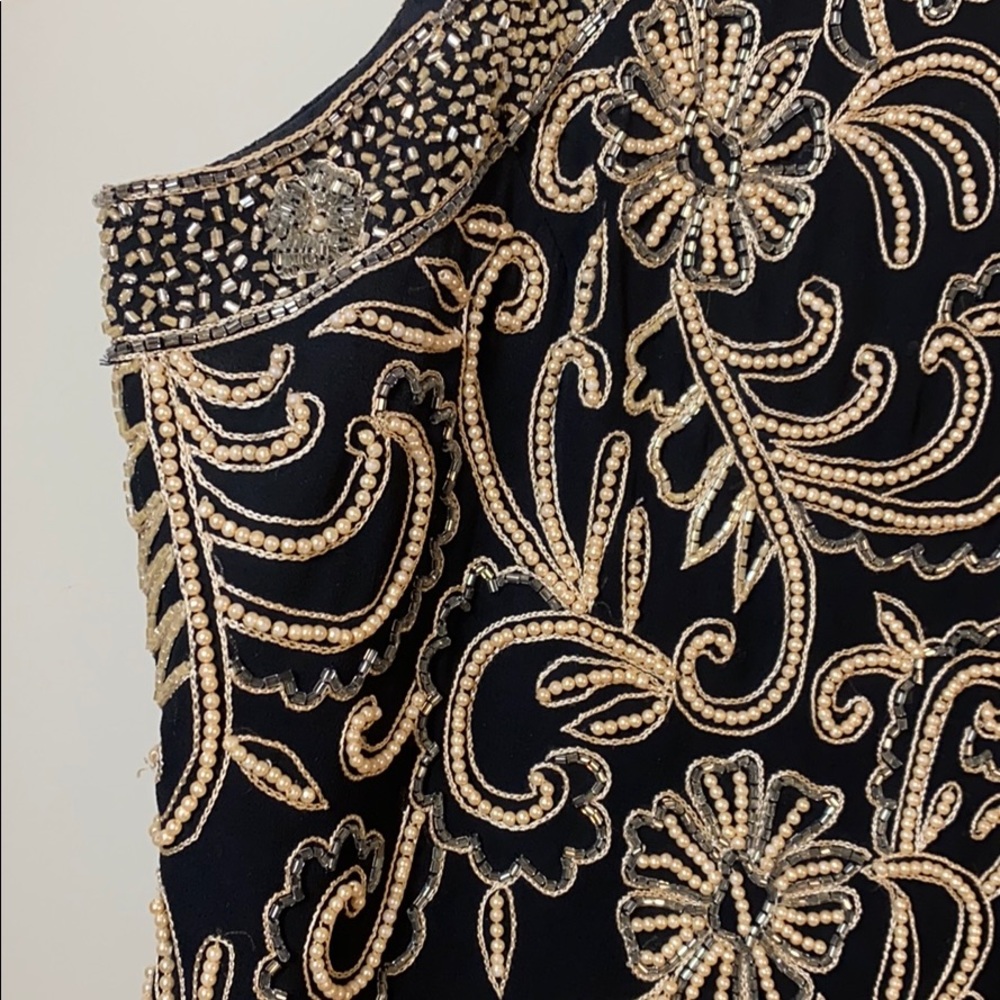 Vintage JKARA NEW YORK Beaded Blouse Size XL - Picture 3 of 14